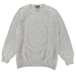 Blumarine Italian Wool Balloon Sleeve Pullover Sweater Gray Quiet Luxury Plus 2X